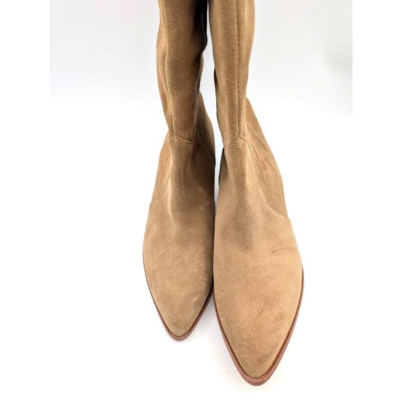 Vince Camuto Sewinny Over the Knee Boots Women's Beige Size US7.5M EU38 - Picture 2 of 9